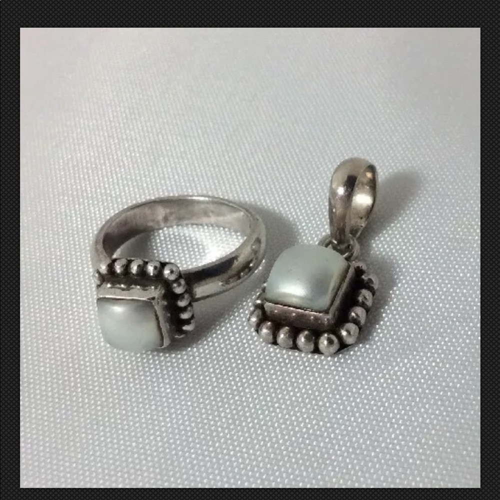 Silpada Ring Size 5 And Matching Pendant